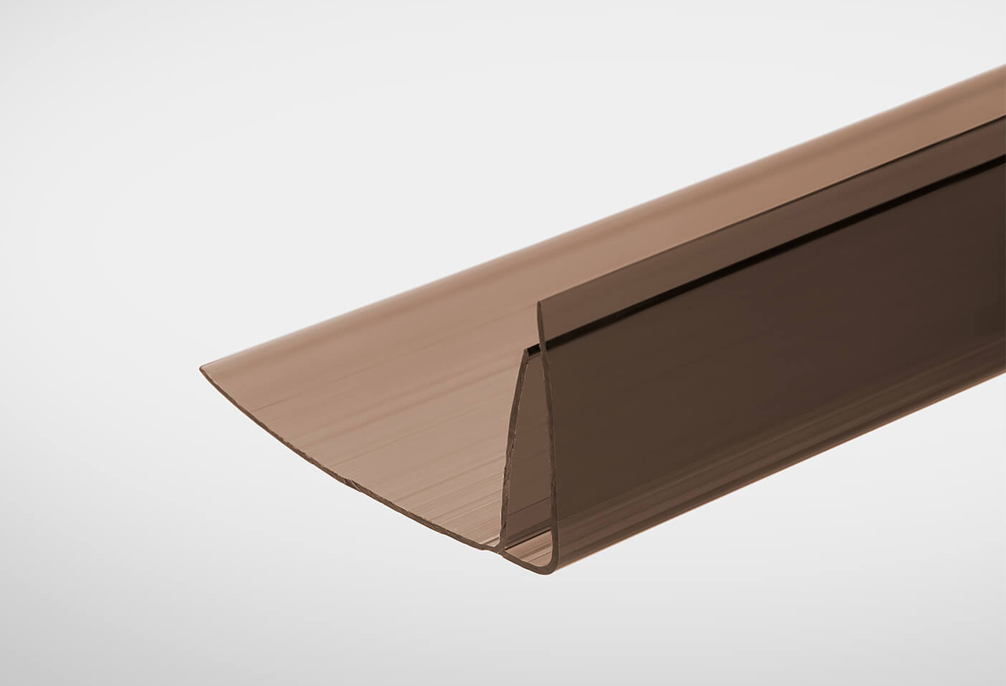 Профиль Полигаль Практичный 8-10 мм x6000 мм бронзовый