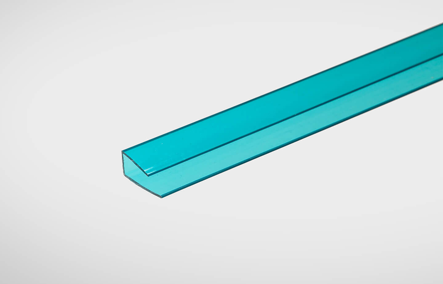Профиль торцевой 4мм бирюзовый 2,1 м